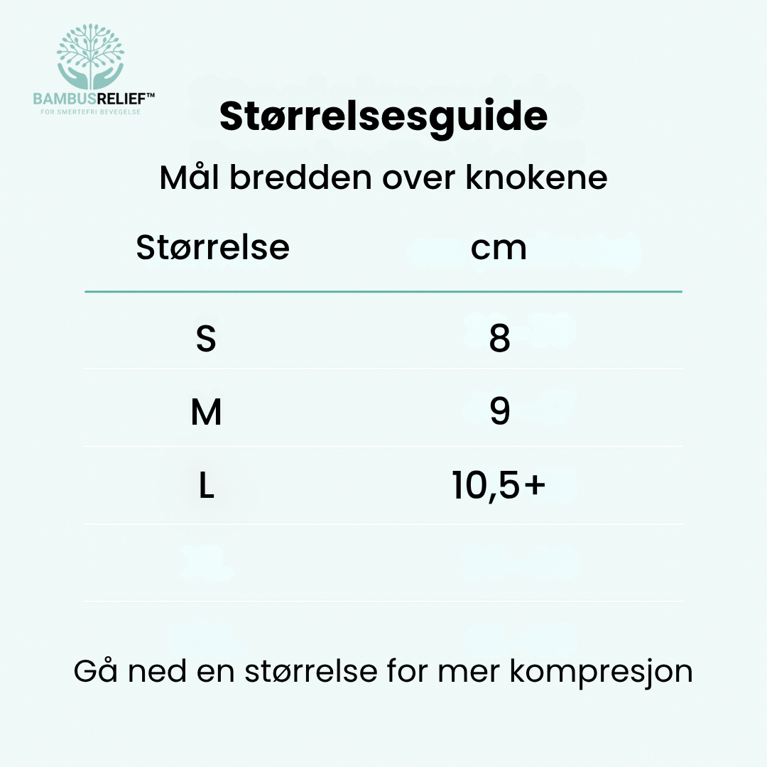 BambuRelief® Kompresjonshansker – Naturlig lindring for verkende hender