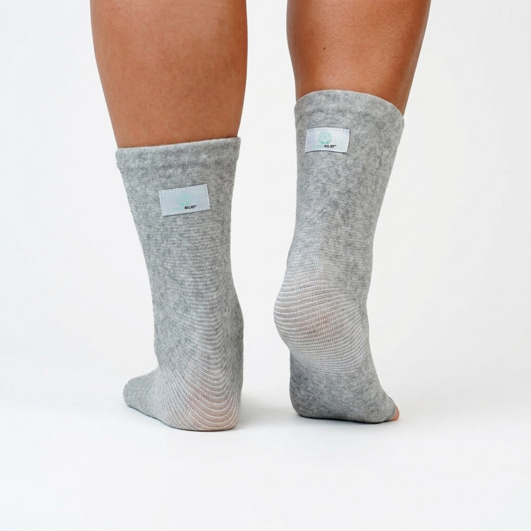BambuRelief® Støttestrømpe – Naturlig støtte for ømme føtter