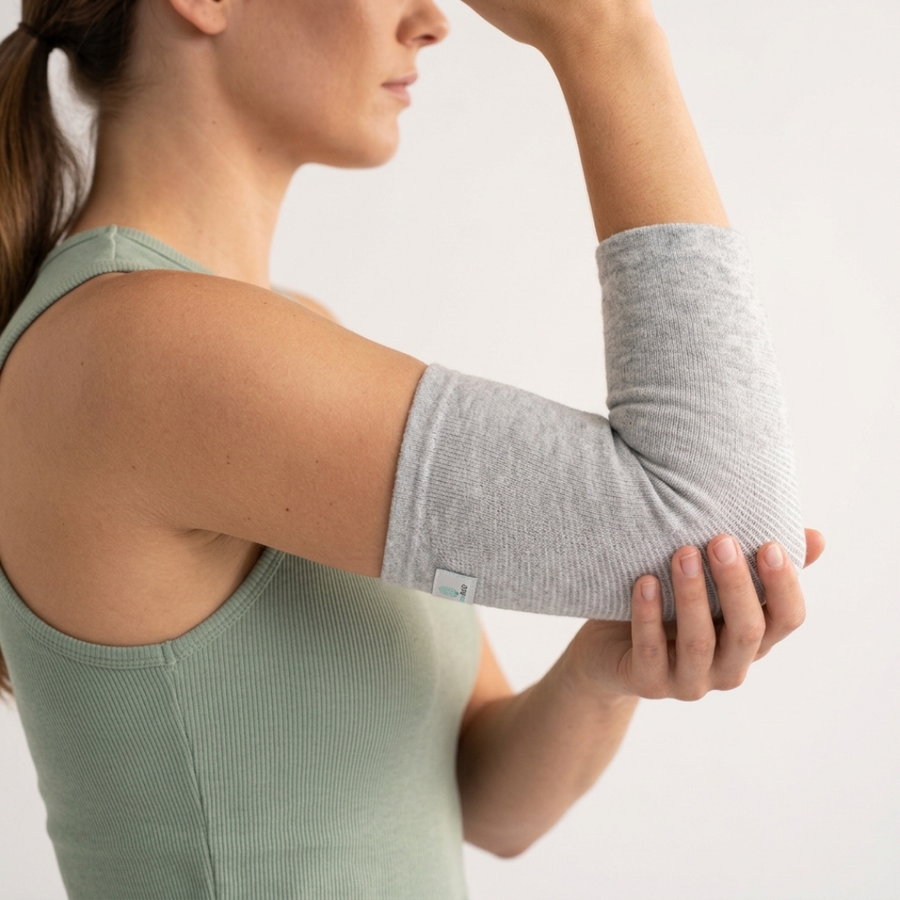 BambusRelief™ Albuestøtte – Myk bambukompresjon for vonde albuer