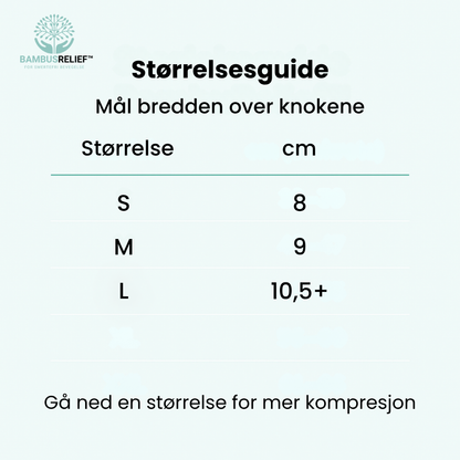 BambuRelief® Kompresjonshansker – Naturlig lindring for verkende hender