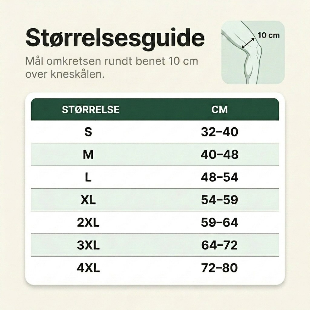 BambuRelief® Knestøtte – Naturlig smertelindring for verkende knær